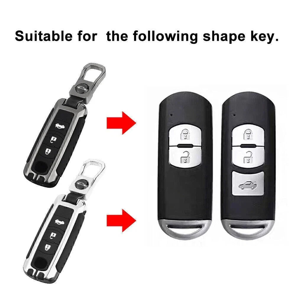 Sealed Key Fob Case Cover for Mazda 3 6 CX-5 CX-30 X-9 (No Year Specified)