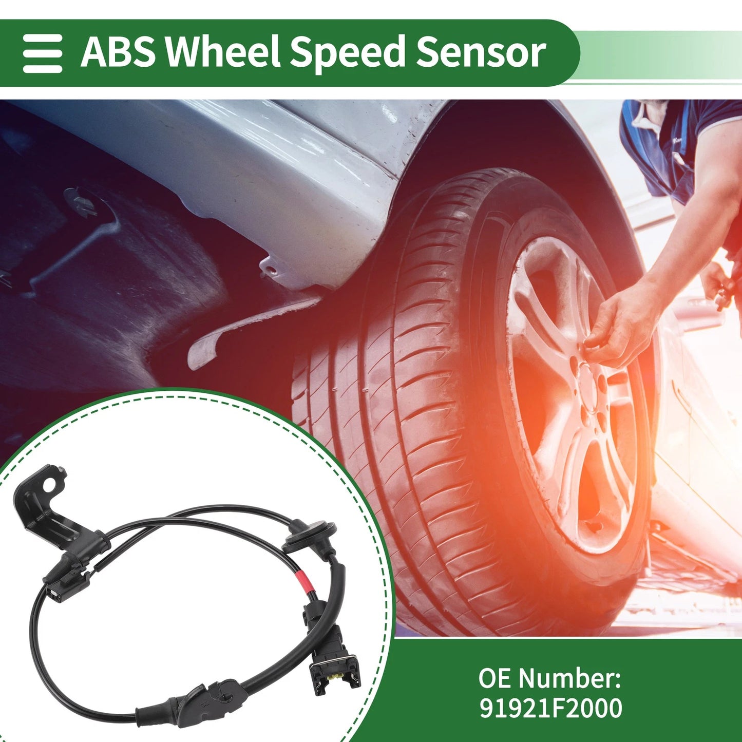 ABS Wheel Speed Sensor No. 91921F2000 for Hyundai Elantra (2017–2020)
