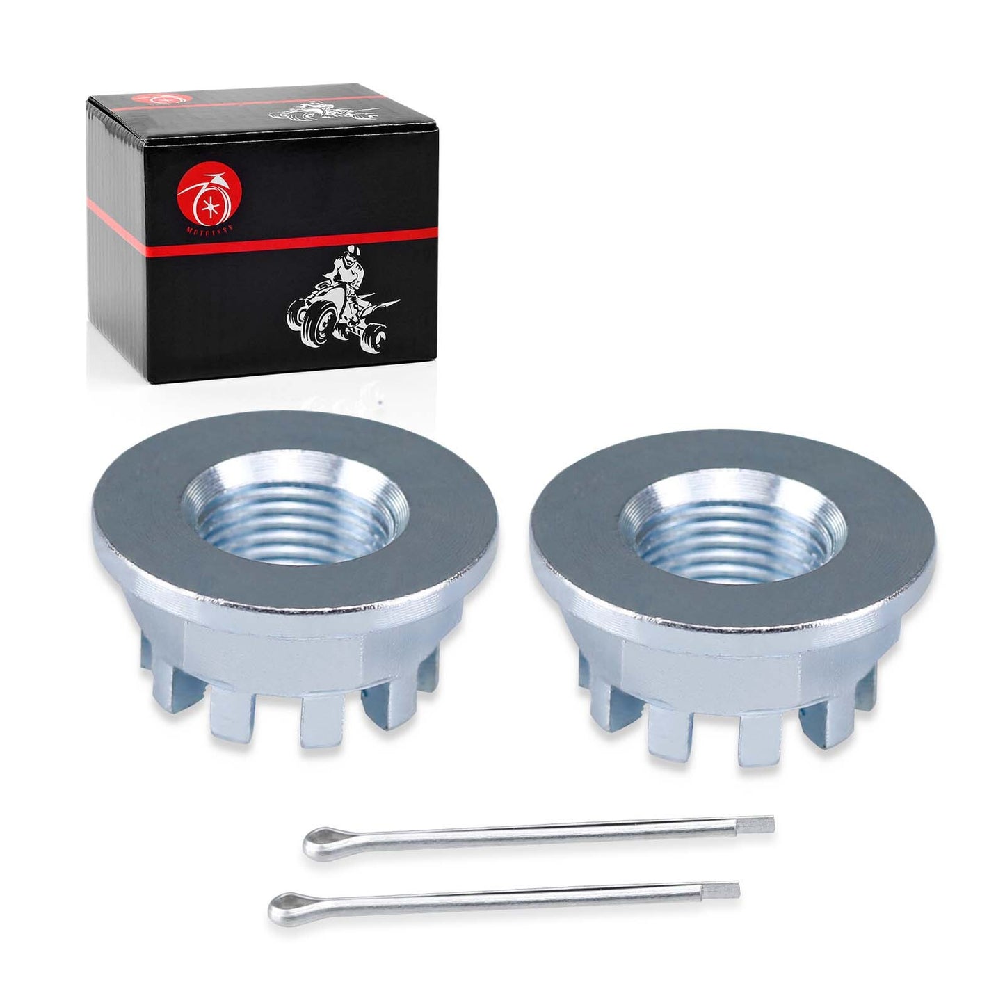 Set of 2 Rear Axle Castle Nuts for Honda Rancher 420 (2007–2021)