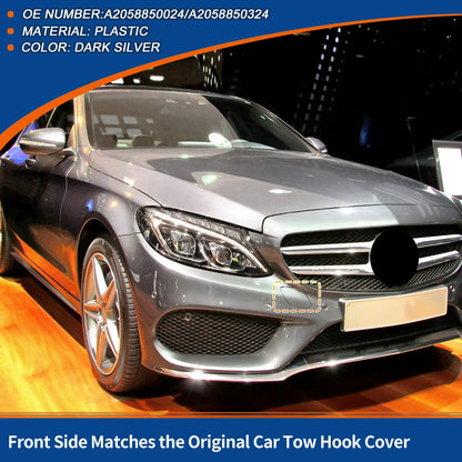 Front Car Bumper Tow Hook Cover for Mercedes-Benz C43 (2017-2020)
