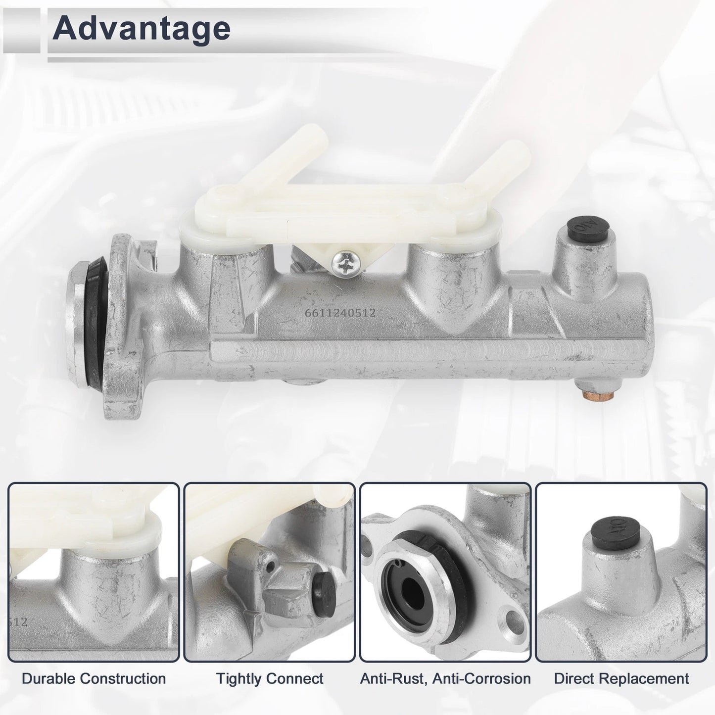 Brake Master Cylinder No. 4720108010 for Toyota Sienna (1998–2002) Aluminum Alloy