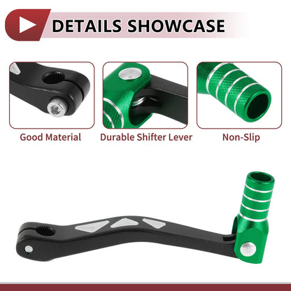 Folding Gear Shifter Levers for Yamaha TTR 50 (2000–2023) Black Green