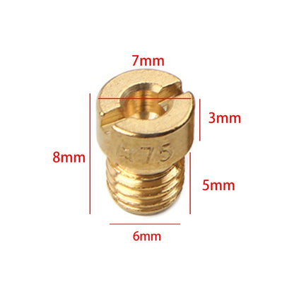 6mm Carburetor Main Jets 12pcs for Dellorto SHA PHBG (75-102)