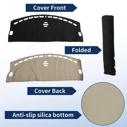 Dash Cover for Jaguar XF (X250) (2009–2015) Faux Leather Black Red Line