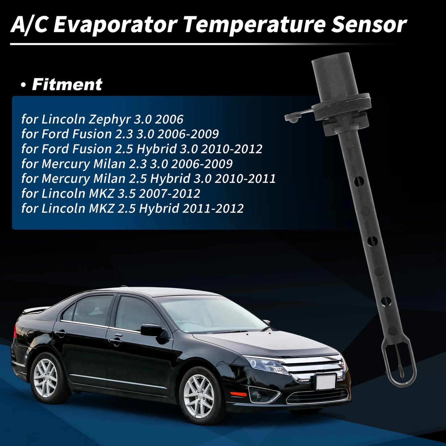 A/C Evaporator Temperature Sensor No.6E5Z-19C734-BA for Ford Fusion (2006–2012)