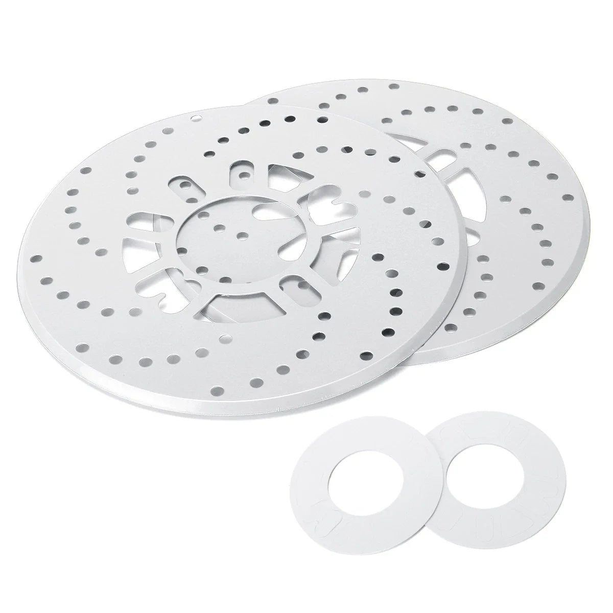 2X Cross Drilled Aluminum Brake Disc Cover for Car Wheel Decor 2.95"
