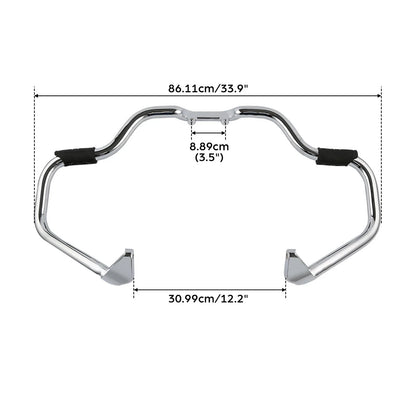 Black/Chrome Mustache Highway Bar for Indian Chief Vintage Chieftain (2014-2025)