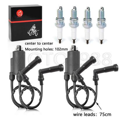 Ignition Coil Spark Plug Kit for Honda Goldwing GL1100 (1980–1981)