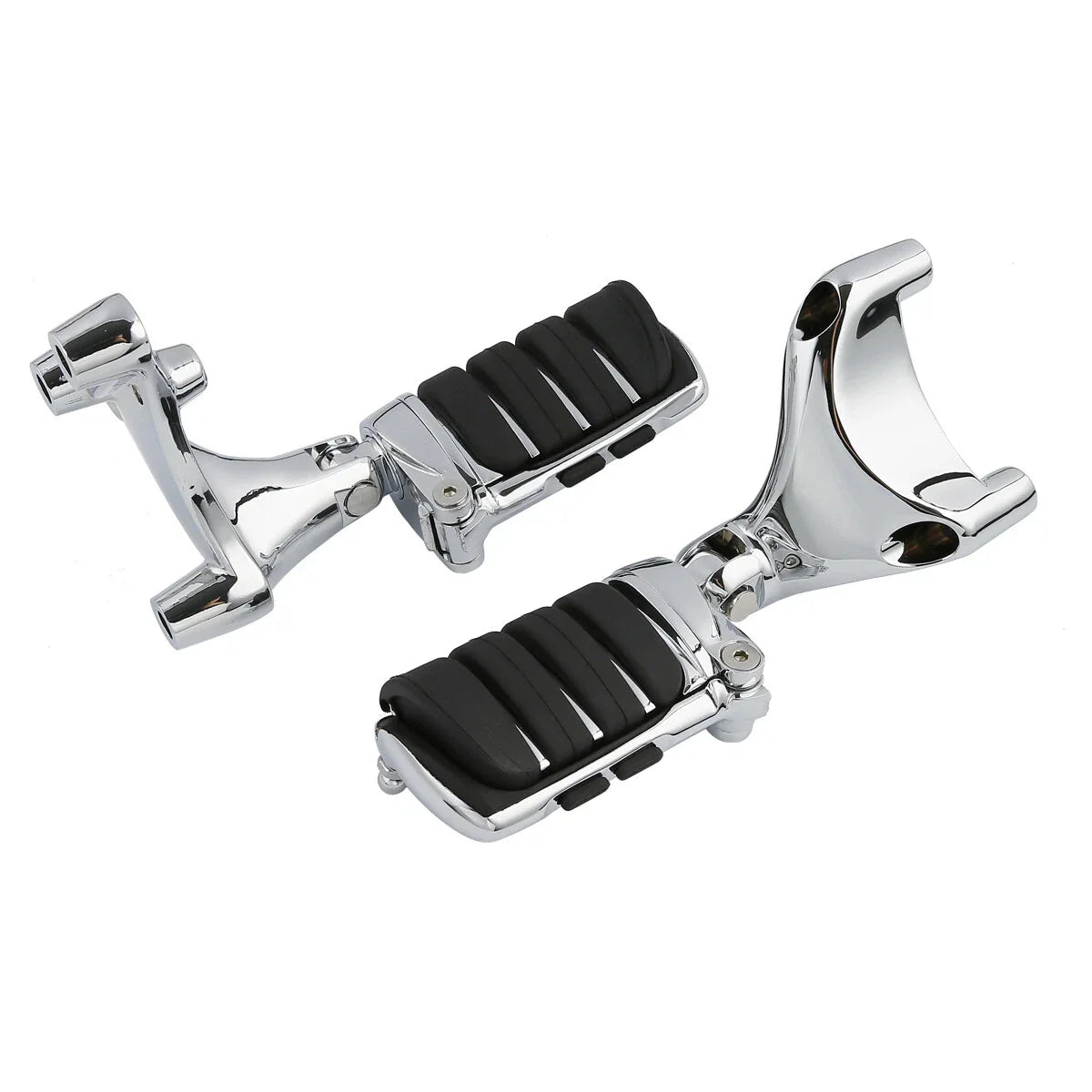 Chrome Passenger Foot Pegs Mount Bracket for Harley Sportster 883 1200 (14-22)