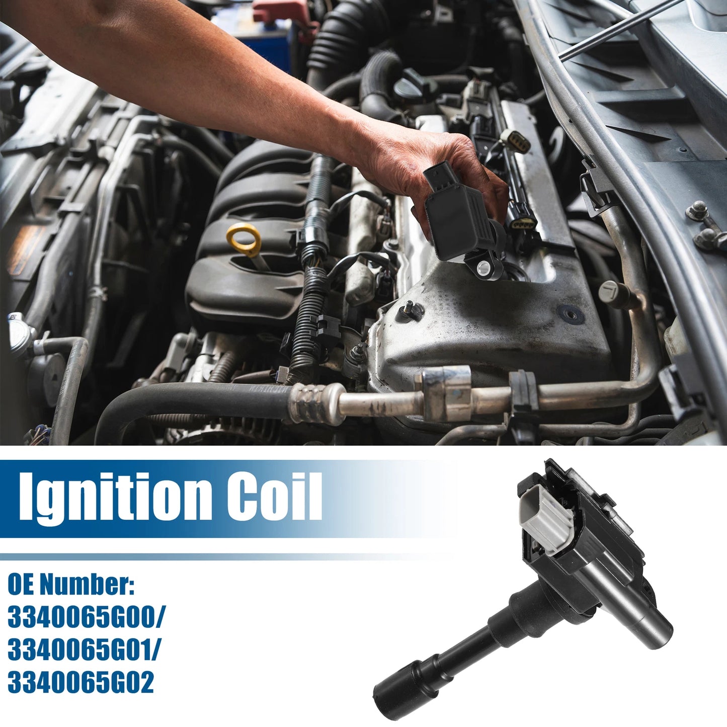 Ignition Coil Set of 3 No.3340065G00/3340065G01/3340065G02 for Suzuki SX4 (2007–2020)