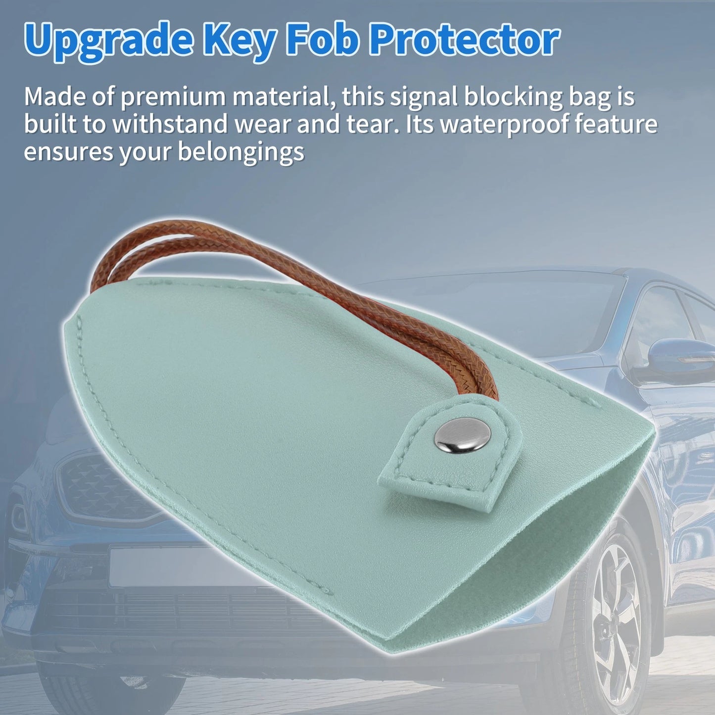 Car Key Case for Smart Key Fob (Light Blue)