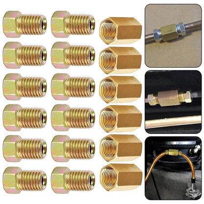 Replacement Brake Pipe Fittings 18pcs 3/8in for Vehicle