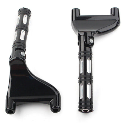Black Rear Passenger Footrest Peg Mount for Harley Sportster XL883 XL1200 (2004-2013)