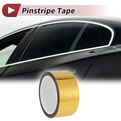 Pinstripe Tape 45mmx50m for Car Motorcycle Boat Gold Tone (1 Pcs)