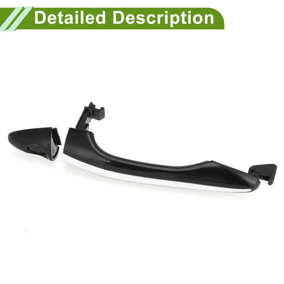 Exterior Door Handle for Hyundai (2015-2020) - Black Silver Tone Front Left