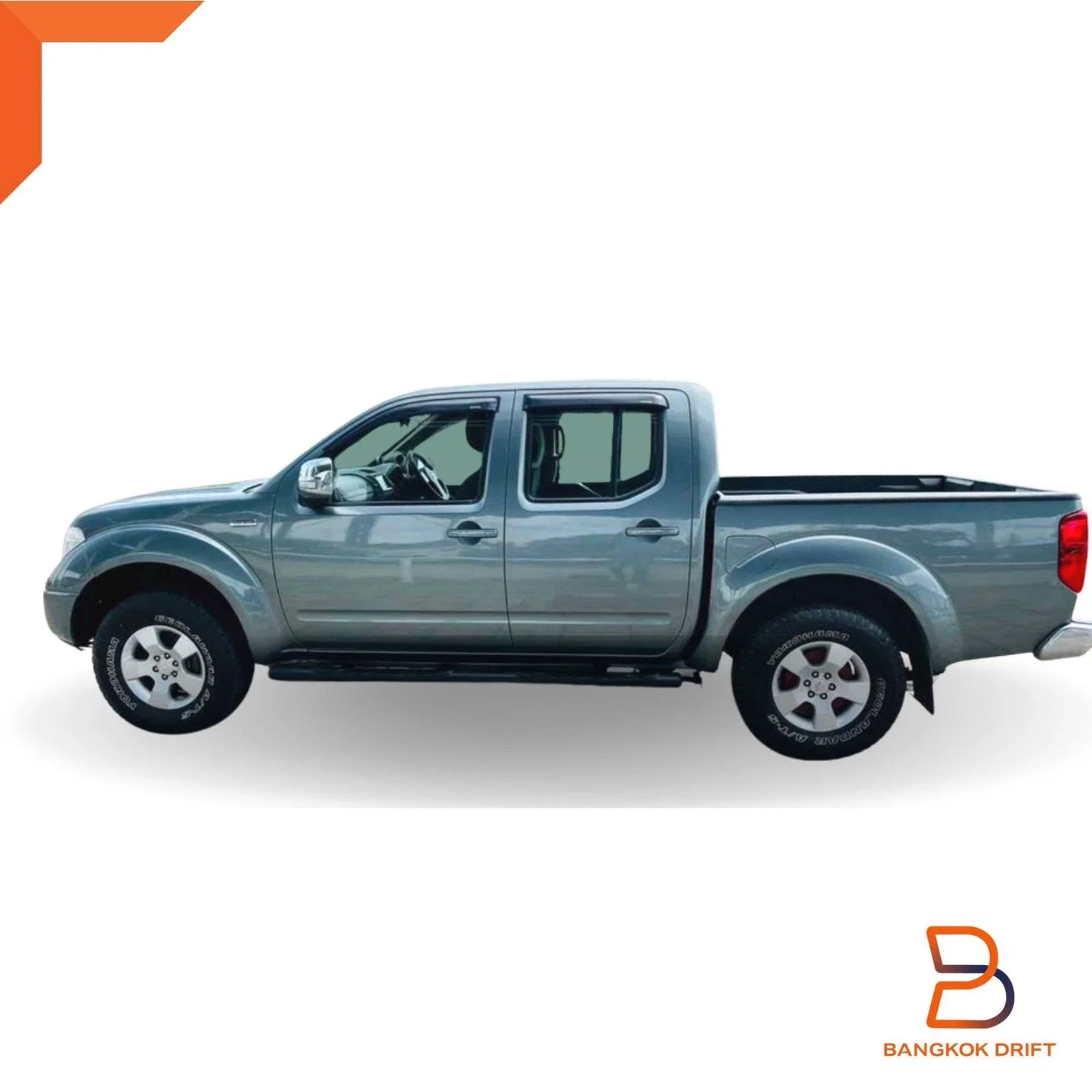 Weather Shields Rain Guards for Nissan Navara D40 ST ST-X RX Dual Cab (05-15)