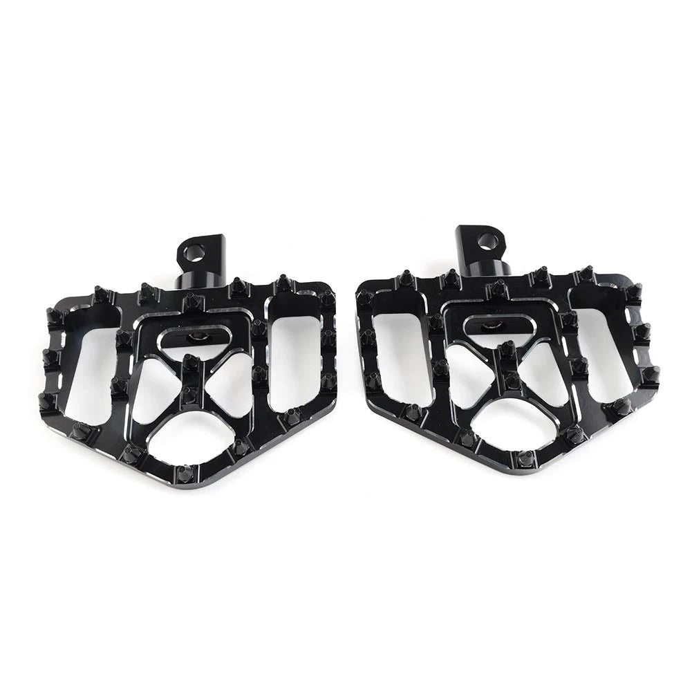 Wide Red Foot Pegs for Harley Touring Sportster Dyna (2010–2023)