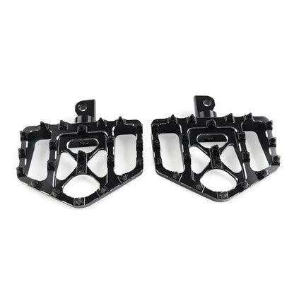 Wide Red Foot Pegs for Harley Touring Sportster Dyna (2010–2023)