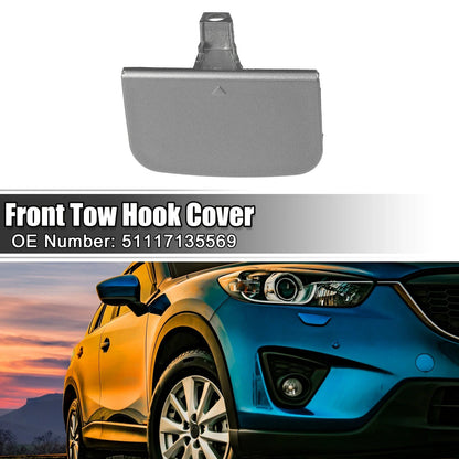 Front Bumper Tow Hook Cover for BMW 7 Series 750Li 760i Gray