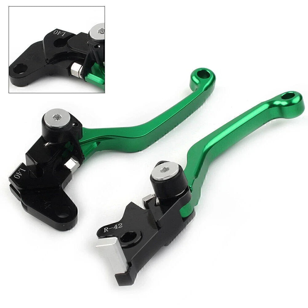 CNC Green Pivot Clutch Brake Levers for Suzuki DRZ400S/SM/E (2000-2022)