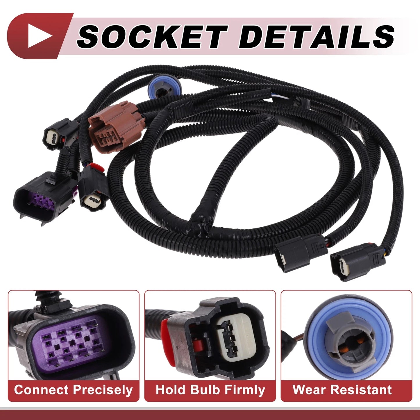License Plate Light Socket Wiring for GMC Sierra 1500 (No. 10363788)