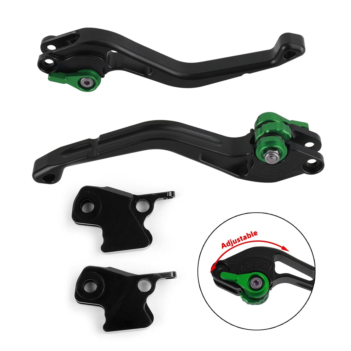 Long clutch brake levers for Kawasaki Ninja 650R/ER-6F (2006–2018)