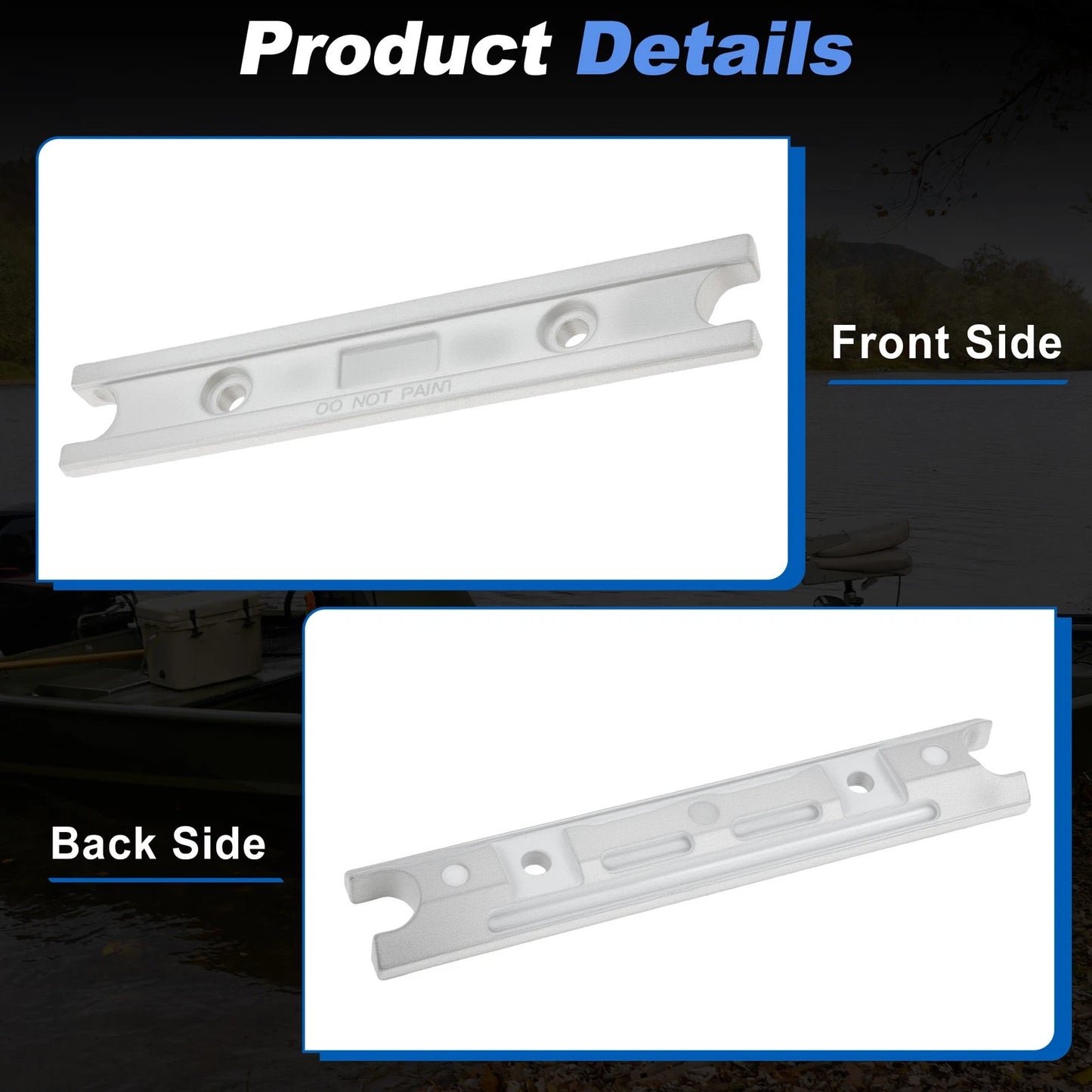 Trim Tab Anode for Yamaha 40-130 HP Outboard Motors (No Year Specified)