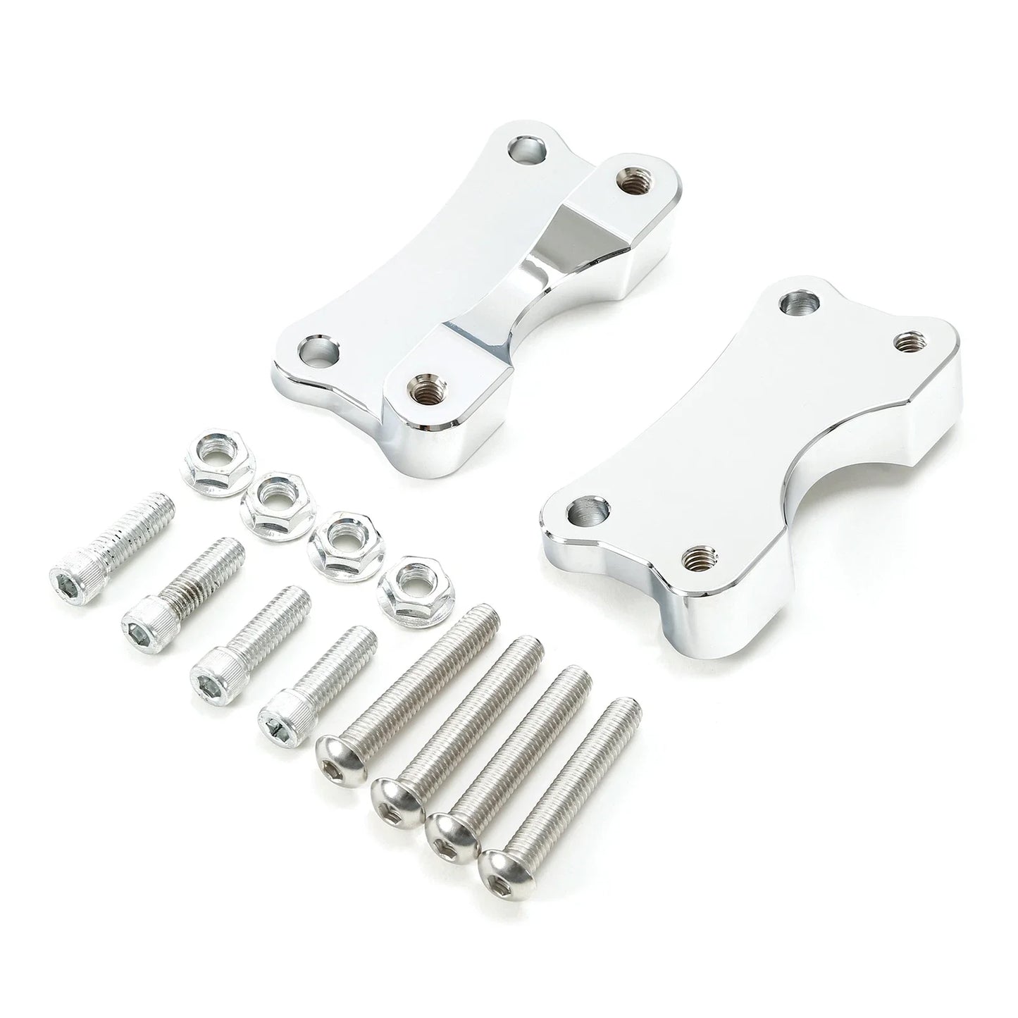 Chrome Front Fender Spacer Mount for Harley Touring Electra Glide (2014-2023)