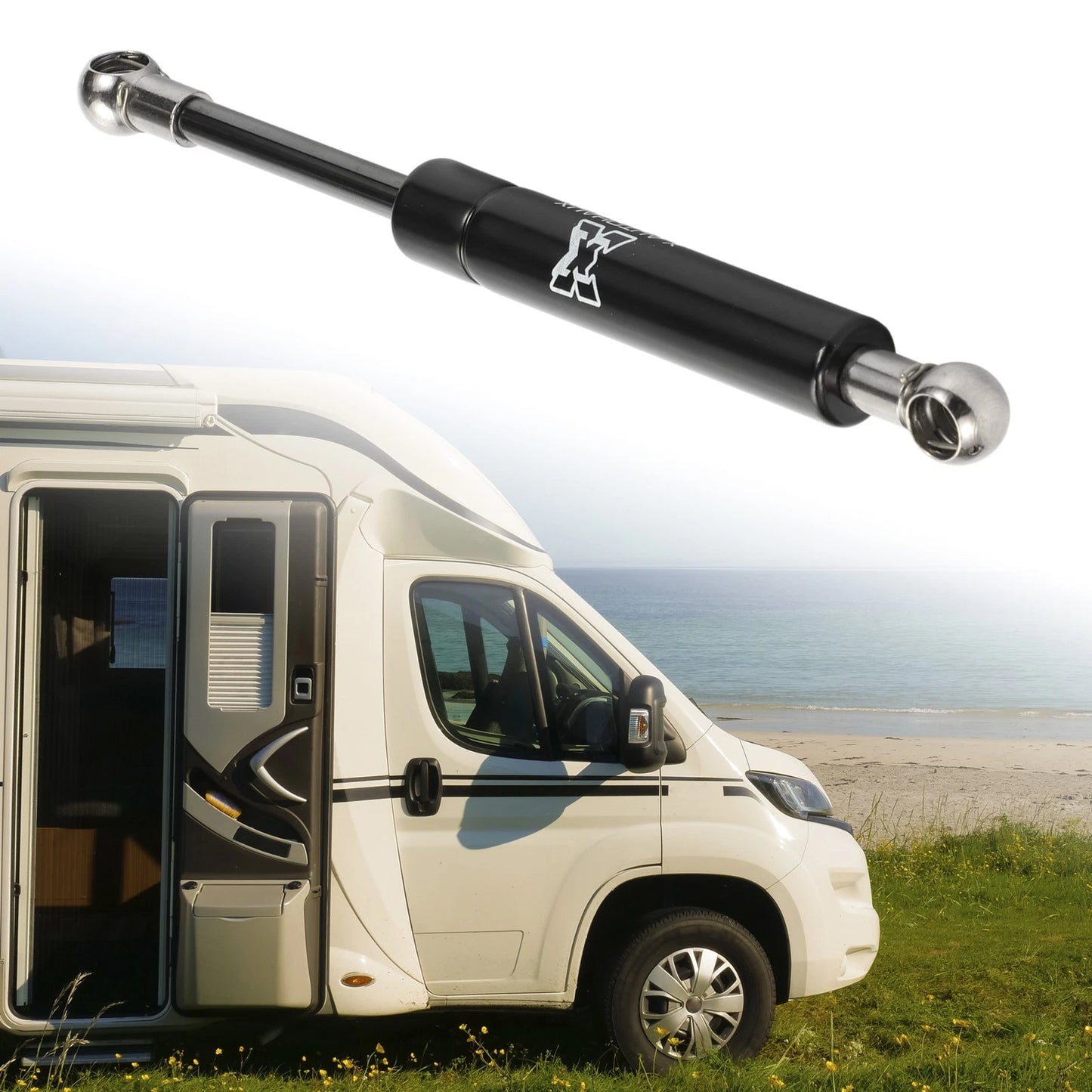 1 Pc 8 Inch Black Lift Support Strut Gas Spring for RV Car