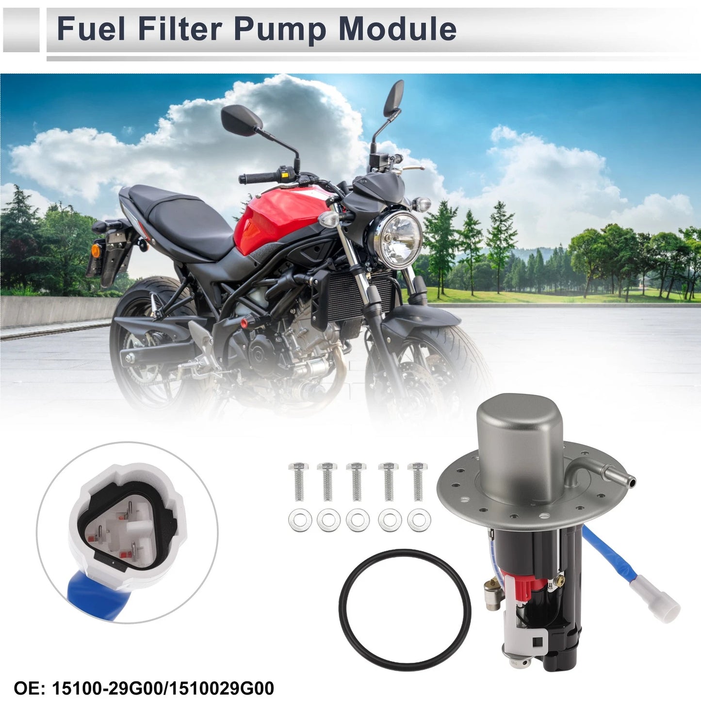 Electric Fuel Pump Assembly for Suzuki GSXR 600 (2004–2005) No.15100-29G00