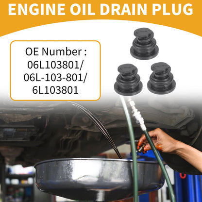 3X Oil Drain Plug Pan Thread Repair No.06L103801 for Audi A3 (2015–2020)