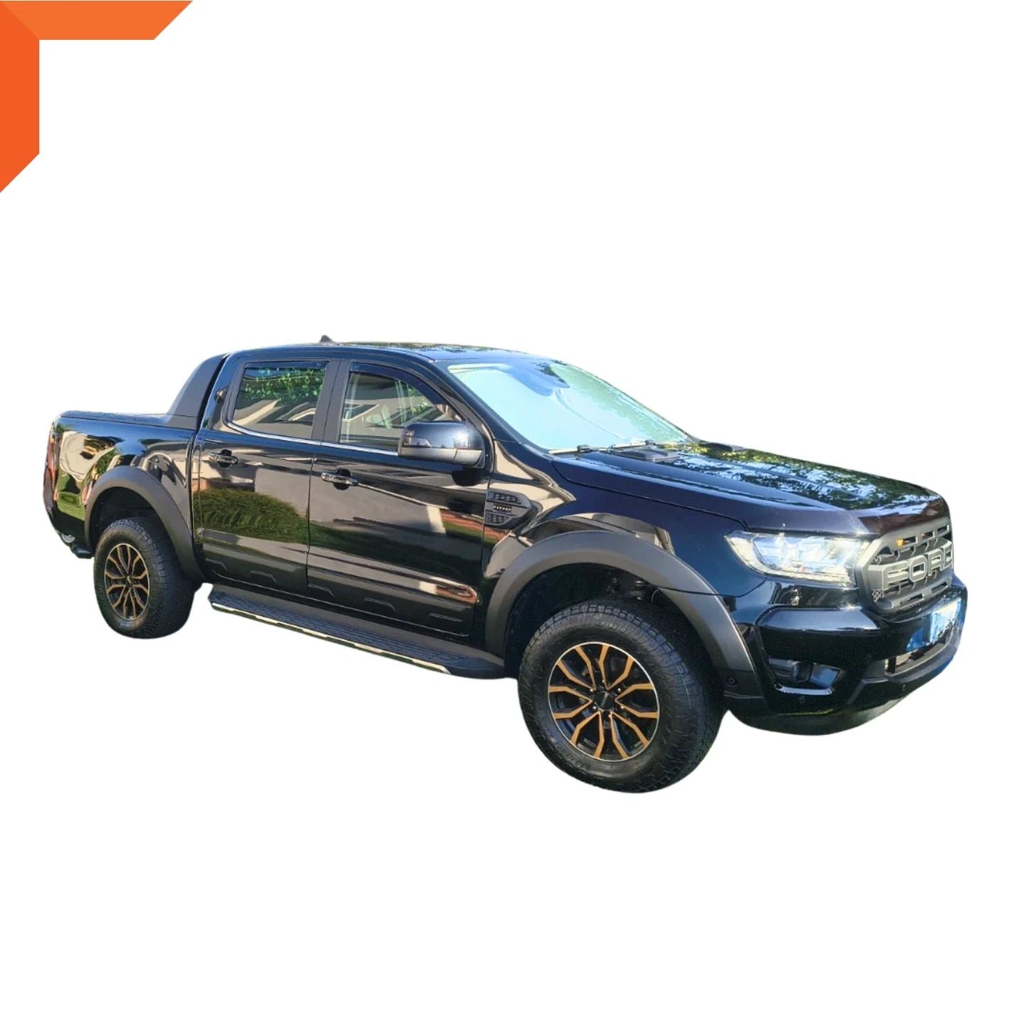 Matte Black Fender Flares for Ford Ranger PX3 T6 (2018-2021)