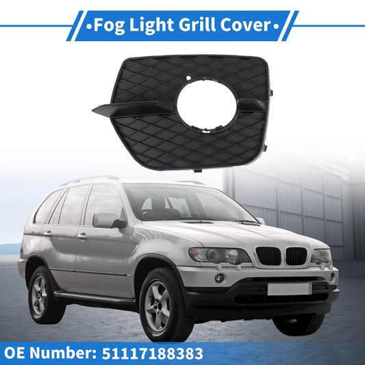 1 Pc Front Left Fog Light Grill for BMW X6 (2008-2014) Black