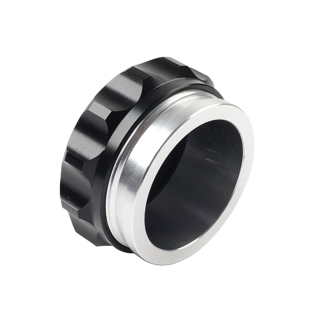 2" Black Aluminum Alloy Weld-On Filler Neck & Cap for Tank Cover