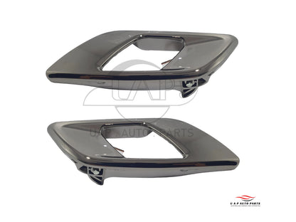 Set of 2 Dark Chrome Inner Door Handles for Ford Ranger PX BT50 (2011–2022)