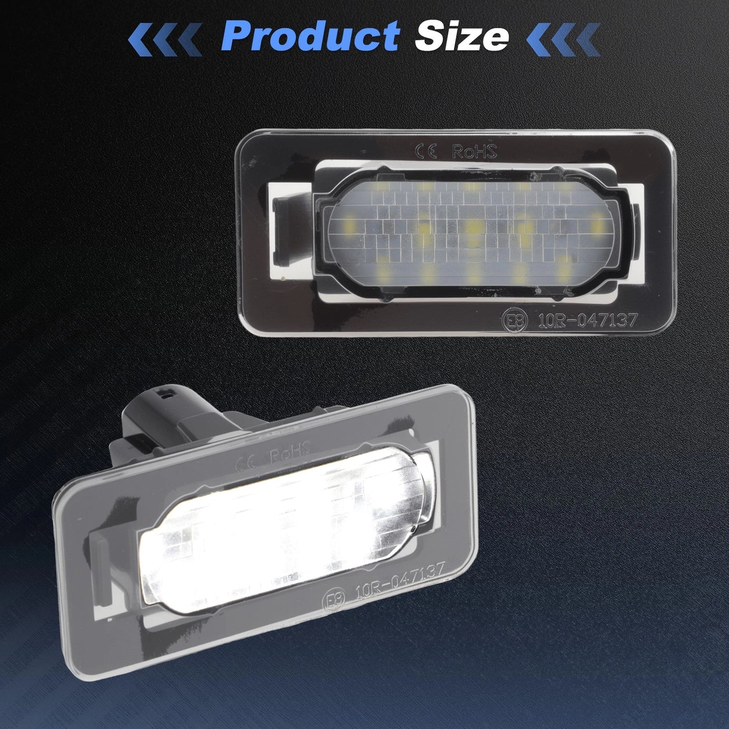 LED License Plate Light for Toyota Corolla (2014–2020) No. 81270-02250, 1 Pair