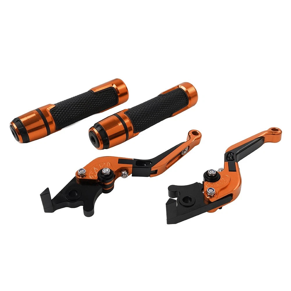 Set of 2 Orange Brake Clutch Levers for BMW F650GS (2002–2007)