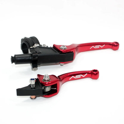 RED CNC Heavy Duty Clutch & Brake Lever Set for 125cc 150cc PIT PRO DIRT BIKE