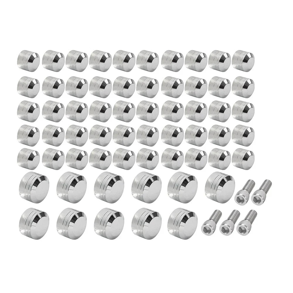 Chrome Engine Topper Screw Bolt Cap for Harley Twin Cam Softail (2007-2017)