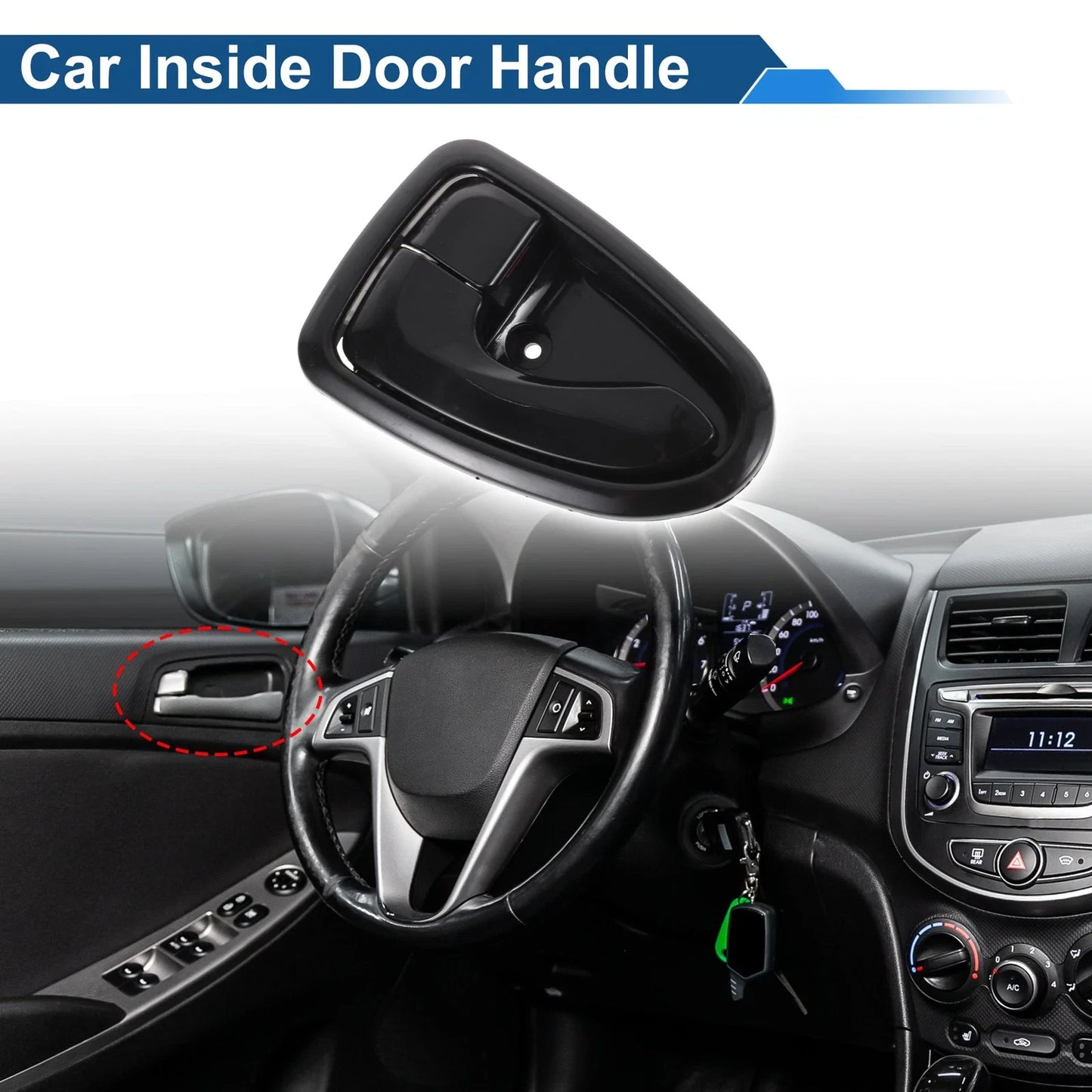 Front Passenger Side Interior Door Handle for Hyundai Accent (2000-2005)