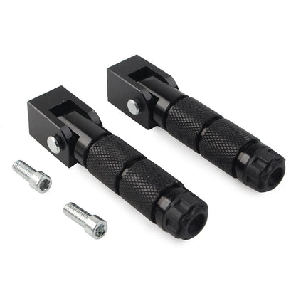 8mm Folding Footpegs for Electric Motor Bicycle ATV Black