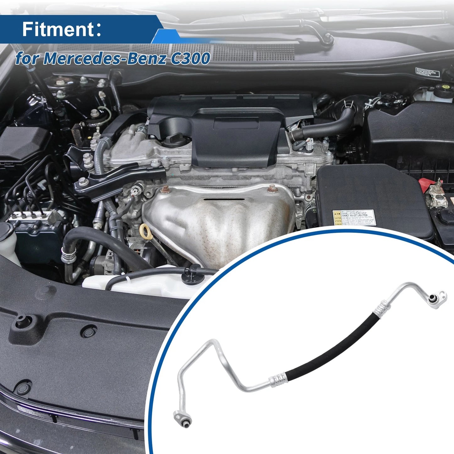 A/C Refrigerant Liquid Hose for Mercedes-Benz C300 (2015–2019) No.2058300015