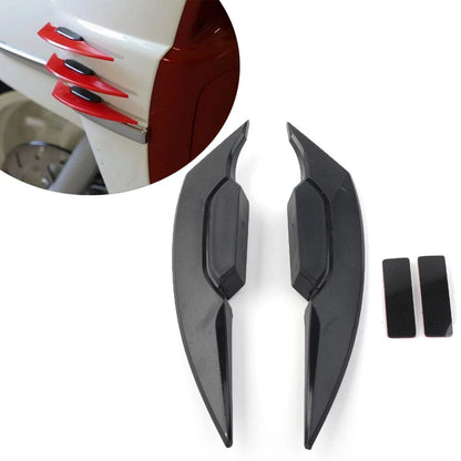 Fairing Winglets Side Spoiler Deflector Air Wing Kit Universal Pair Black