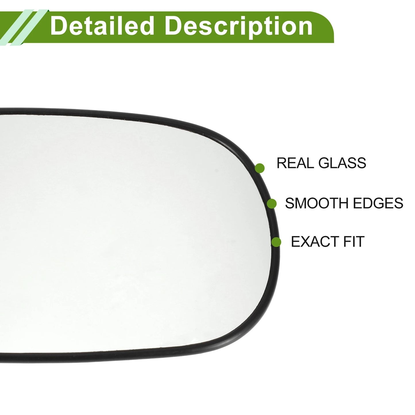 Right Heated Mirror Glass Replacement for Hyundai Azera (2006–2011) No. 876213L900