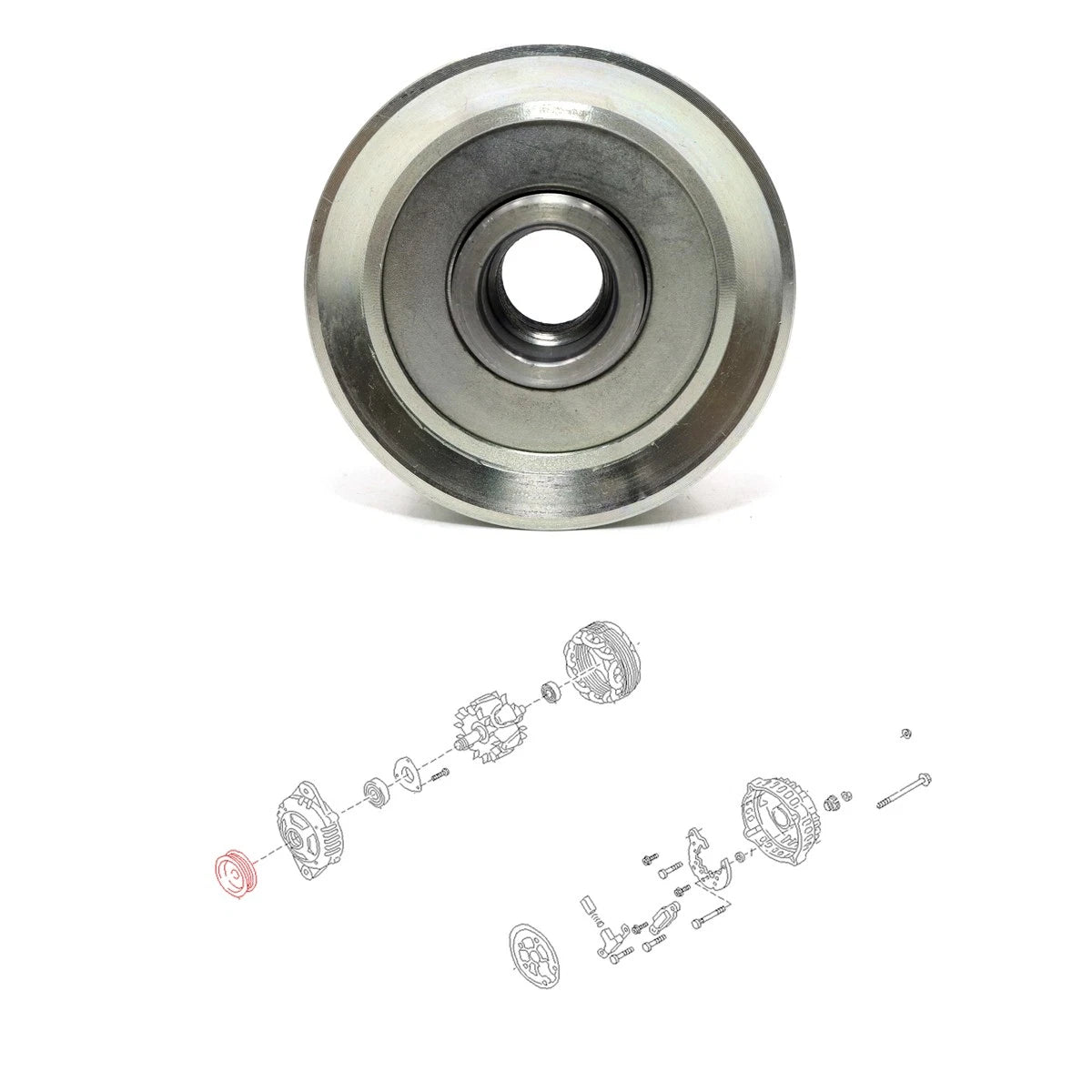 Alternator Pulley for Nissan Urvan Caravan Homy AE50 E25 2WD 2002-2007