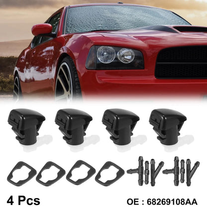4pcs Front Windshield Washer Nozzles for Dodge Durango (2011-2023)