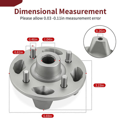 2 x Front or Rear Wheel Hubs for Yamaha Viking 700 VI (2014–2015)
