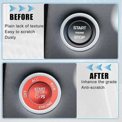 Engine Push Start Button Sticker Kit for Dodge Charger Challenger Durango (2015-2023)