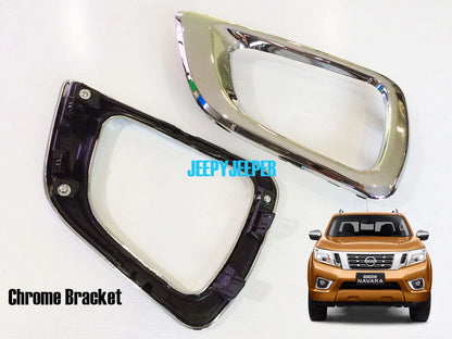 Fog Lamp Spot Light Chrome Frame for Nissan Navara NP300 D23 (2015-2019)
