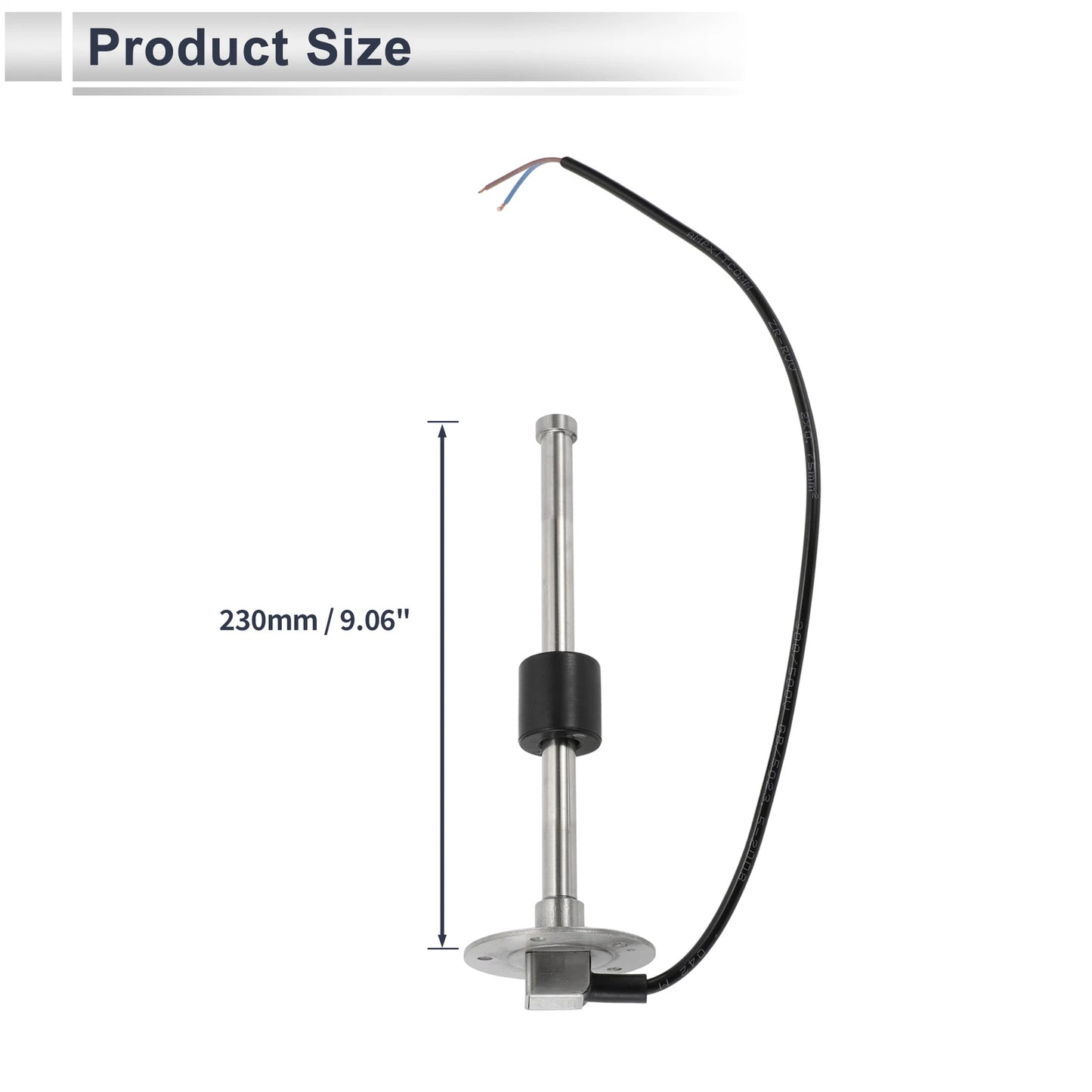 Fuel Sending Unit and Gauge Kit 240-33 Ohm for Boat Car Truck (9.06")